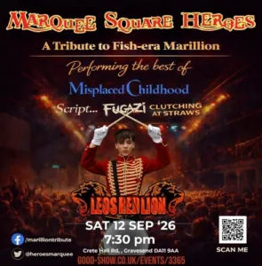 Marquee Square Heroes at Leo's Red Lion, Gravesend - 12 Sept 2026