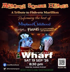 Marquee Square Heroes at The Wharf, Tavistock - 19 Sept 2026