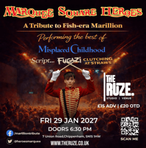 MSH at The Ruze, Chippenham: 29/01/2027 18:30