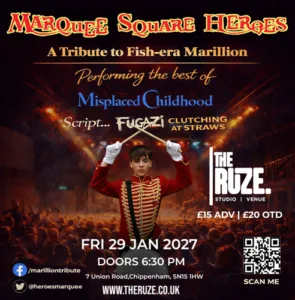 MSH at The Ruze, Chippenham: 29/01/2027 18:30